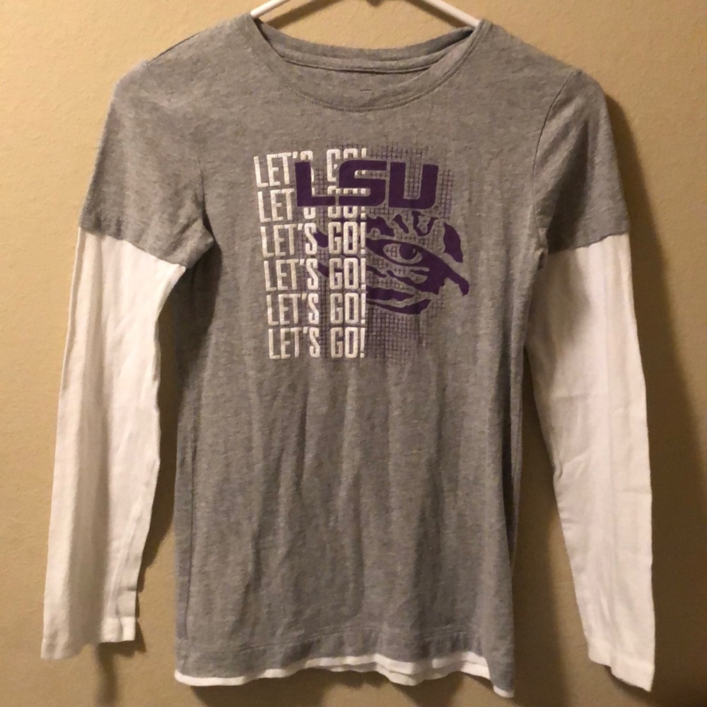 Go Tigers!  LSU long sleeve t-shirt.